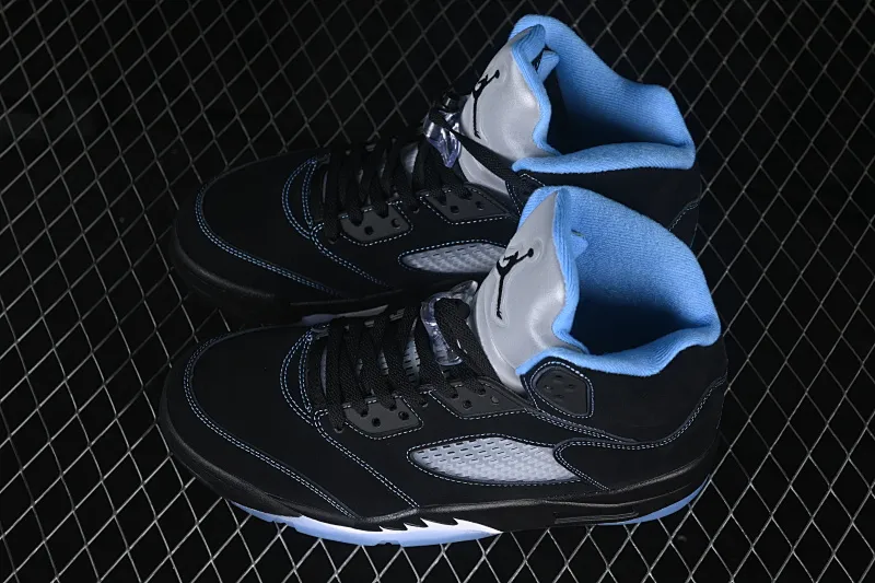 All categories Air Jordan Jordan series basketball shoes Air Jordan 5 TG version Air Jordan 5 Retro "Black University Blue" AJ5 Joe 5 University Blue DD0587-008